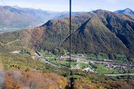 Aufstieg auf den Monte Tamaro nahe des Lago Maggiore