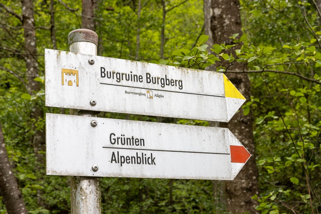 Burgruine Burgberg<br />(Sonthofen - Oberallgäu / 2021)