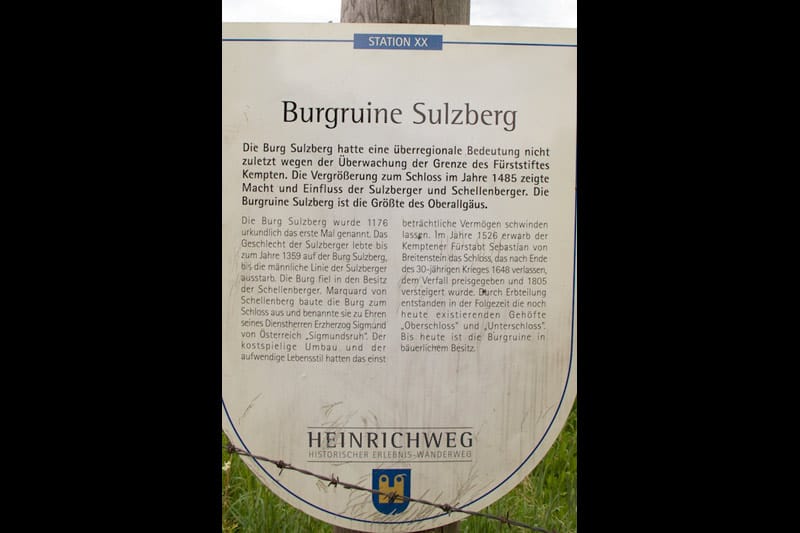 Burgruine Sulzberg<br />(Sulzberg - Oberallgäu / 2012)
