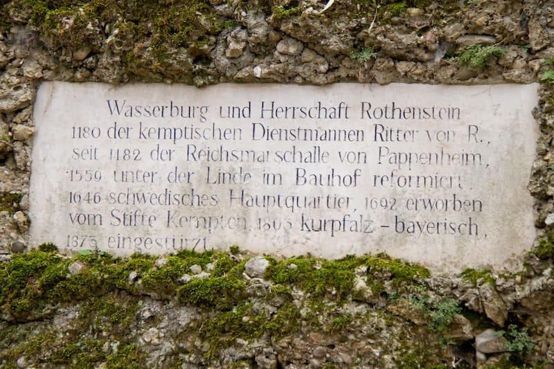 Ruine Rothenstein<br />(Bad Grönenbach - Oberallgäu / 2012)