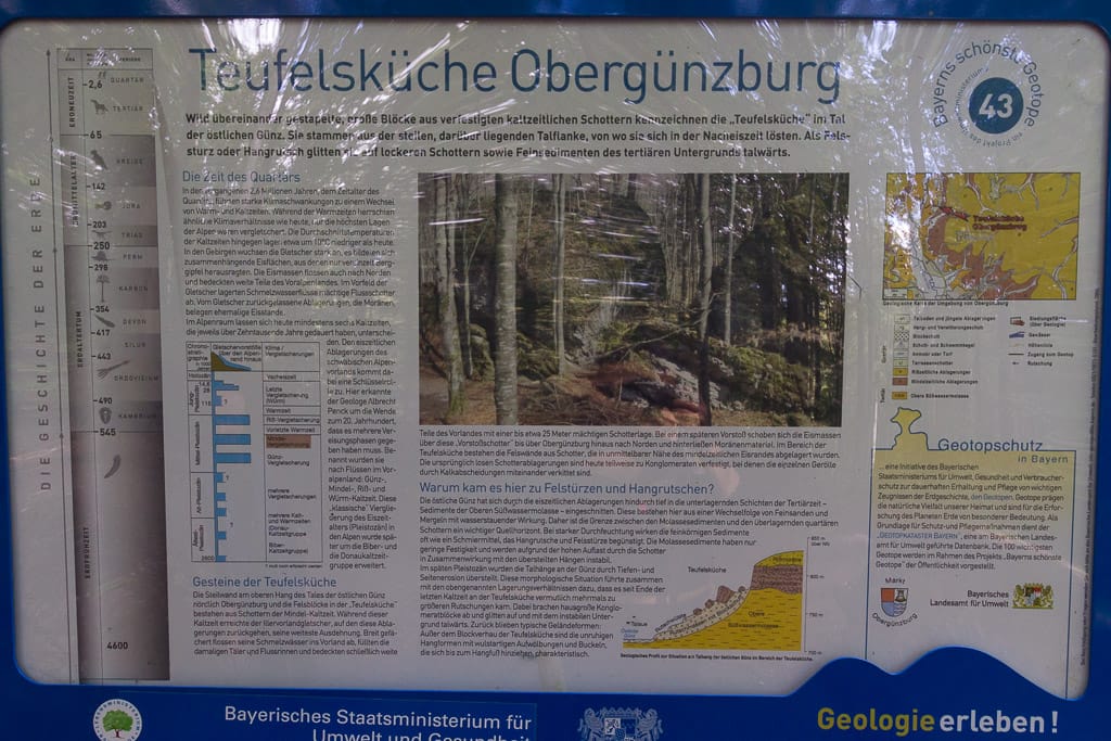 Teufelsküche Geotop Nr. 45<br />(Obergünzburg - Unterallgäu / 2014)