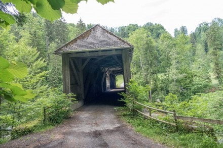 Voralberg: Alte Holzbrücke über den Subersach (Negrelliweg) (Lingenau)