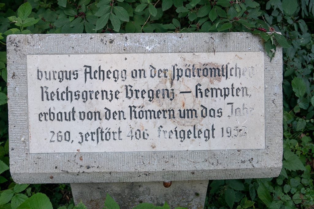 Burgus Ahegg<br />(Buchenberg - Oberallgäu / 2018)