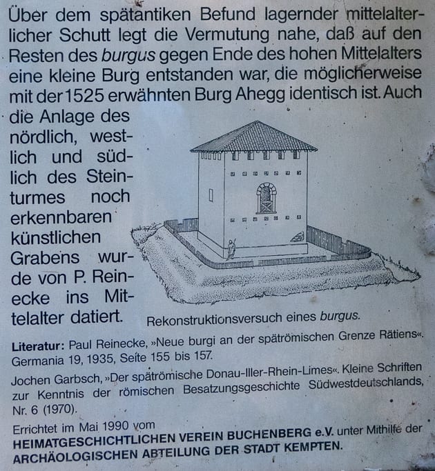 Burgus Ahegg<br />(Buchenberg - Oberallgäu / 2018)