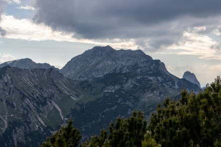 Hochplatte (2.082m), Gumpenkarspitze (1.918m)

