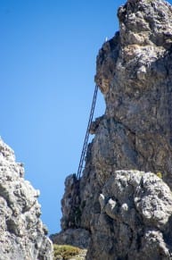 Tirol: Reuttener Höhenweg, Weg zur Knittelkarspitze (Rinnen)