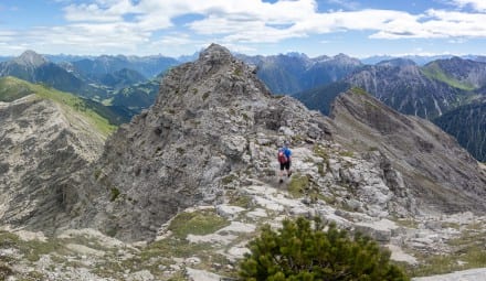 Tirol: Knittelkarspitze, Steinkarspitze und Reuttener Höhenweg (Rinnen)