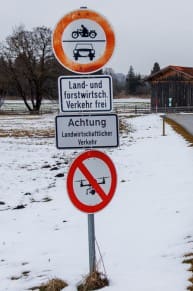 Info: Mountain Bike verbot<br/>Landschaftschutzgebiet